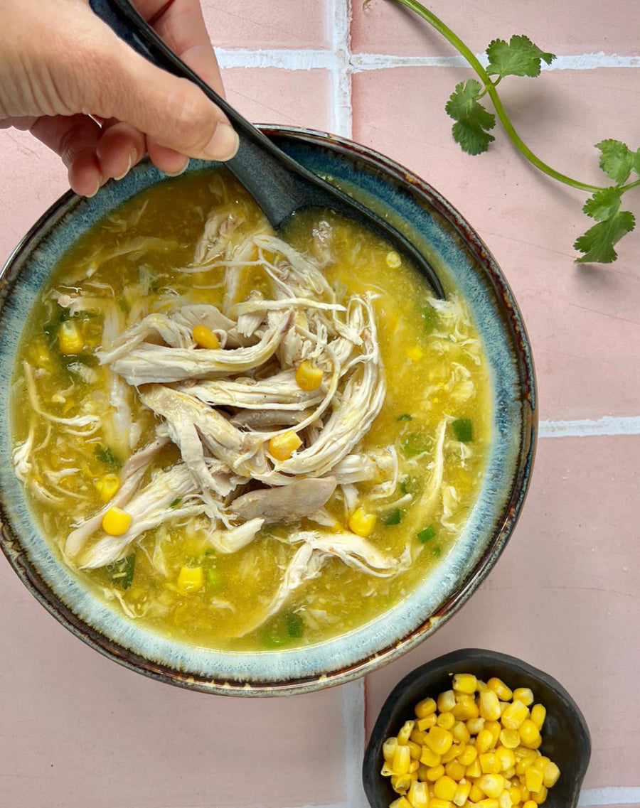 Chinese Chicken Corn Soup (DF)