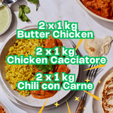 Family Favourites Bulk Pack (6 meals, 1kg each) (GF)